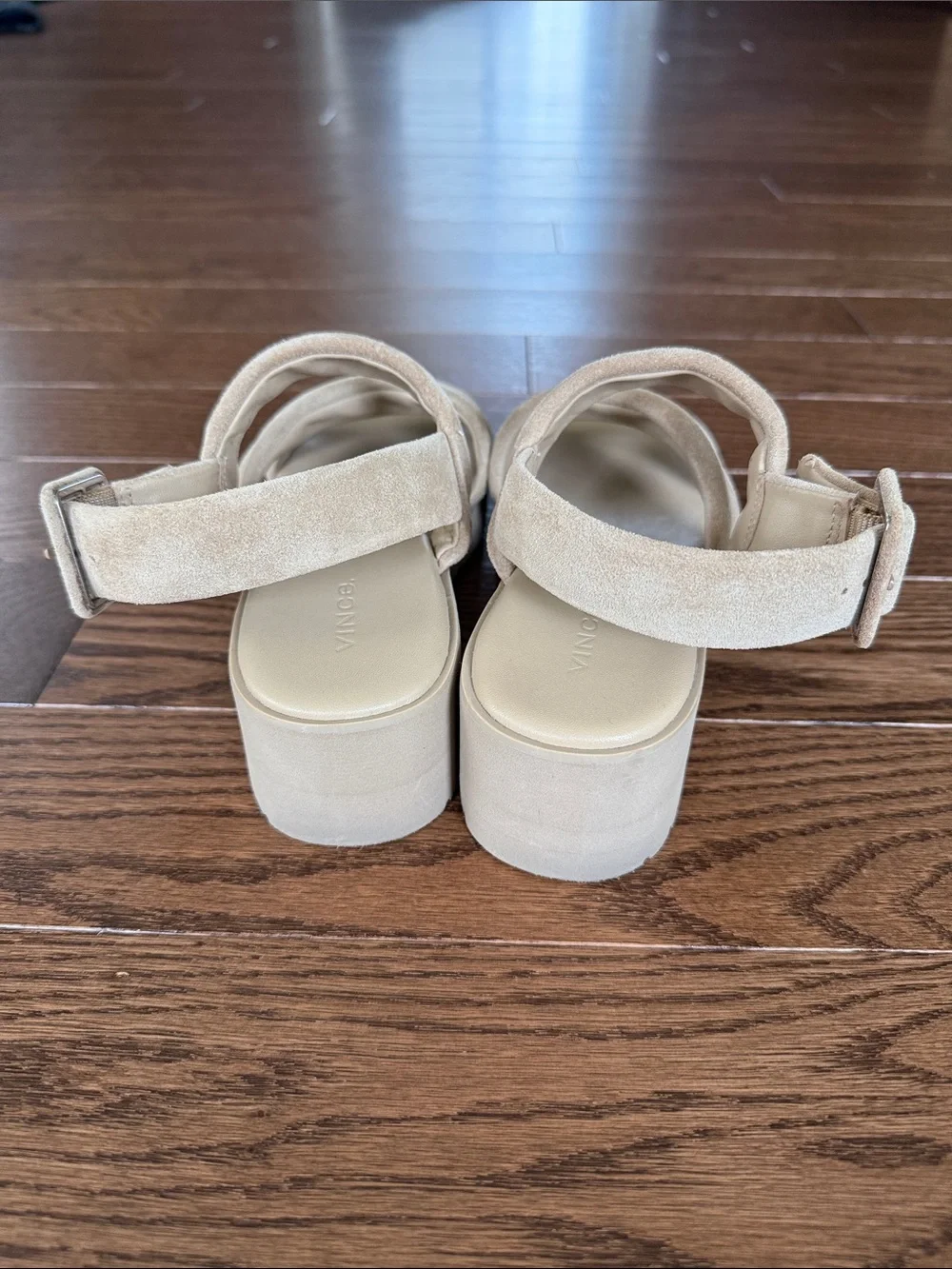 Vince Skylar Suede Wedge Slingback Sandals